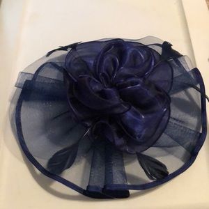Blue fascinator